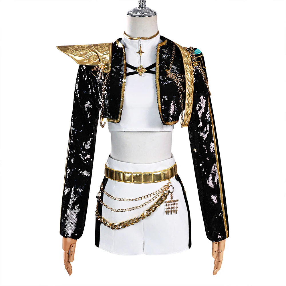【Ready For Ship】【Last Batch】DokiDoki-N Movie Anime KPOP KILLER Cosplay Costume GOLD SERIES - Image 7