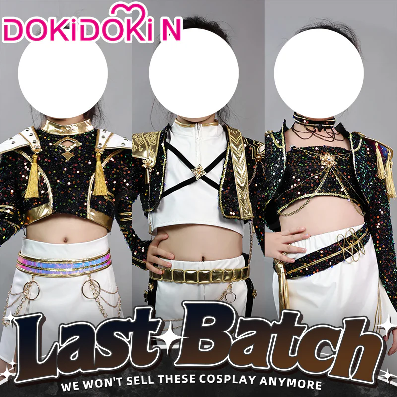 【Ready For Ship】【Last Batch】【Kids Version】DokiDoki-N Movie Anime KPOP KILLER Cosplay Costume GOLD SERIE Children Version