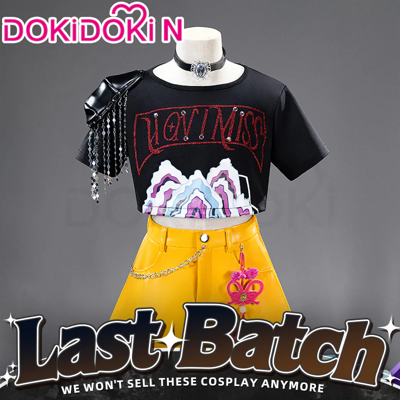 【Ready For Ship】【Last Batch】【Kids Version】DokiDoki-N Movie Anime KPOP KILLER Cosplay Costume YELLOW SERIES  Children Version