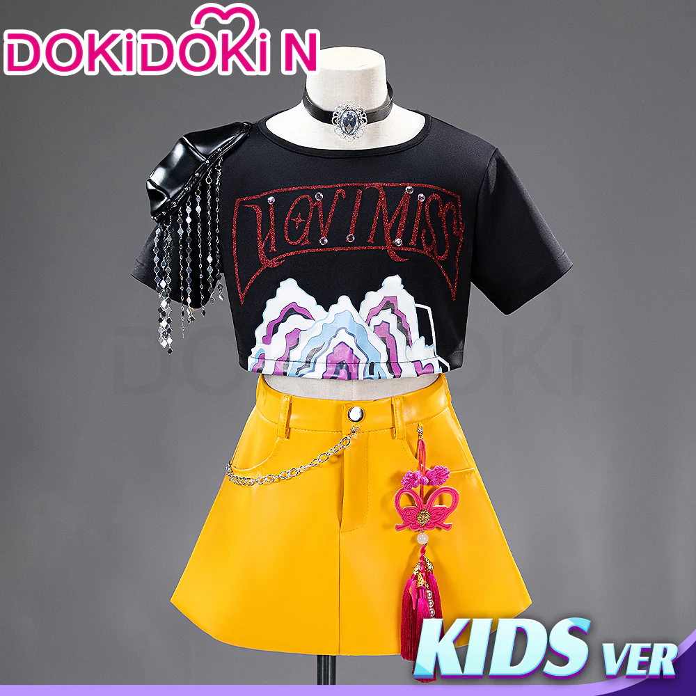 【Ready For Ship】【Last Batch】【Kids Version】DokiDoki-N Movie Anime KPOP KILLER Cosplay Costume YELLOW SERIES  Children Version - Image 2