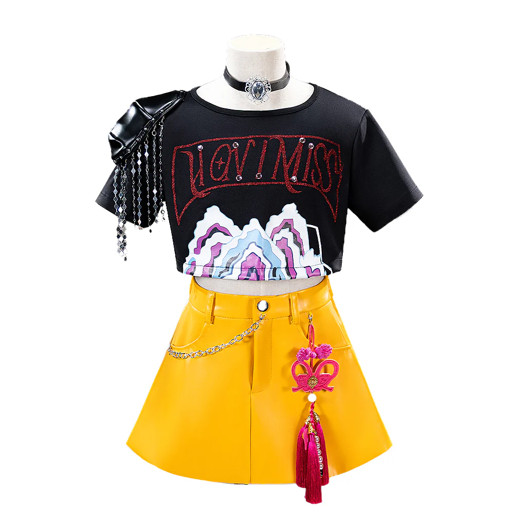 【Ready For Ship】【Last Batch】【Kids Version】DokiDoki-N Movie Anime KPOP KILLER Cosplay Costume YELLOW SERIES  Children Version - Image 6