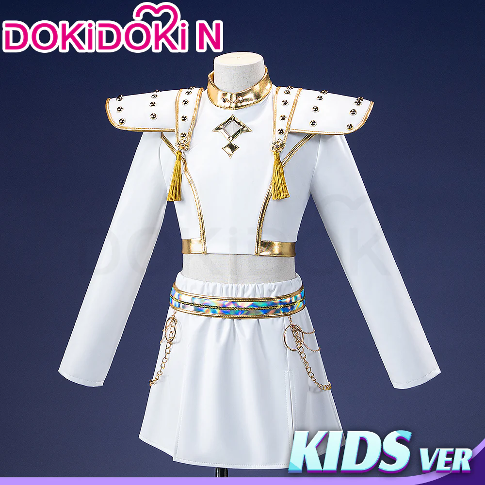 【Ready For Ship】【Last Batch】【Kids Version】DokiDoki-N Movie Anime KPOP KILLER Cosplay Costume White SERIES  Children Version - Image 2