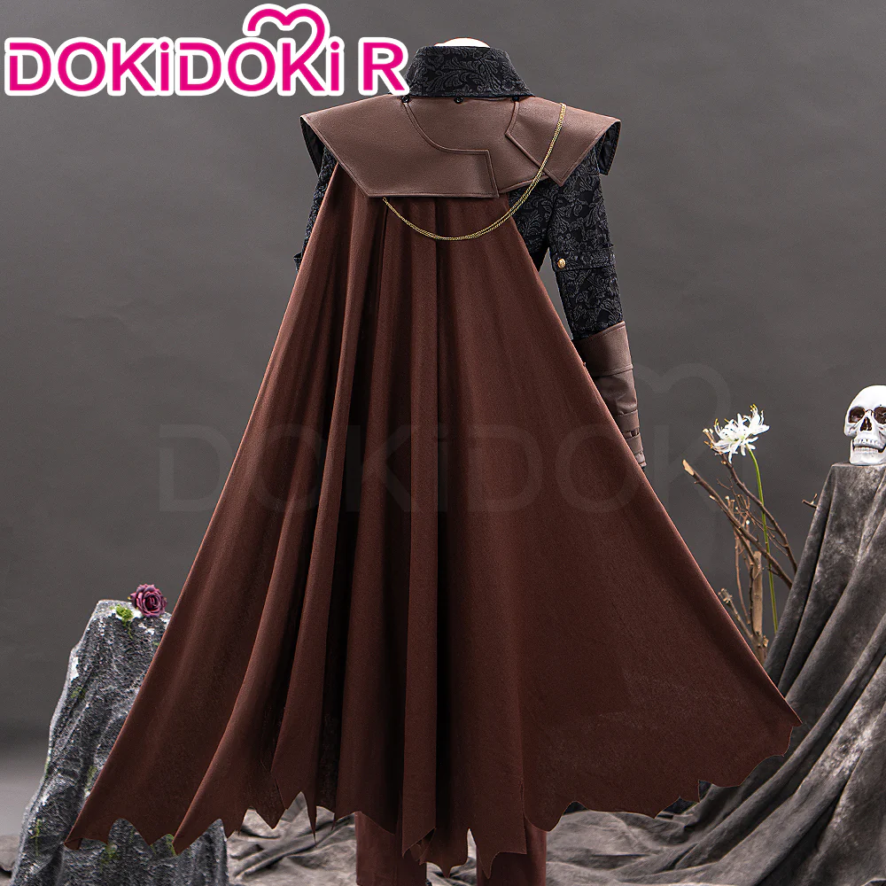 【 Ready For Ship】【Size S-2XL】【Last Batch】DokiDoki-R Game Cosplay Costume Brown Cloak - Image 3