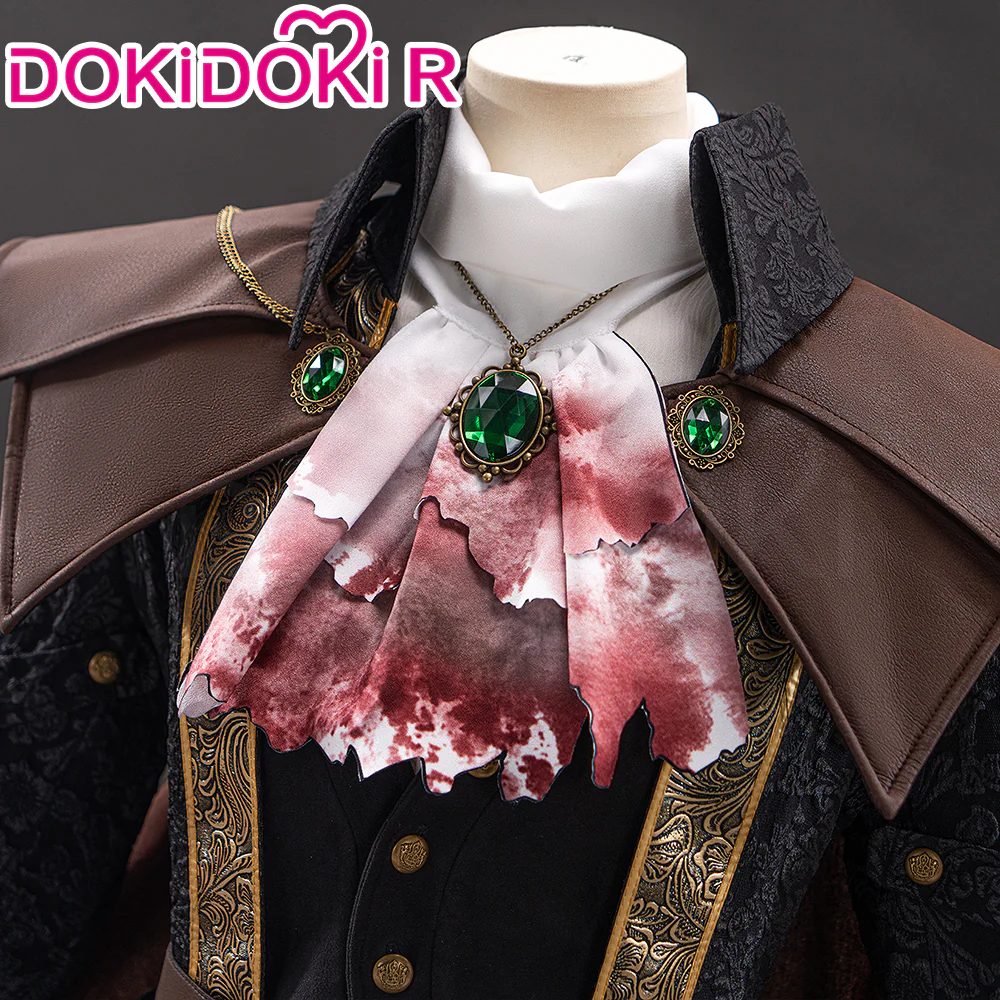 【 Ready For Ship】【Size S-2XL】【Last Batch】DokiDoki-R Game Cosplay Costume Brown Cloak - Image 4