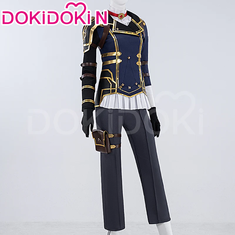 【Partial Size Ready for ship】【Size XS-3XL】DokiDoki-N Game Cosplay Cosplay Costume Bule White - Image 2
