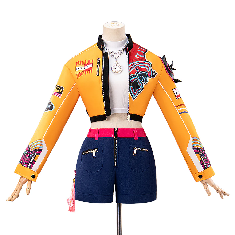 【Ready For Ship】【Size XS-3XL】【Last Batch】DokiDoki-N Movie Anime KPOP KILLER Cosplay Costume YELLOW SERIES - Image 5