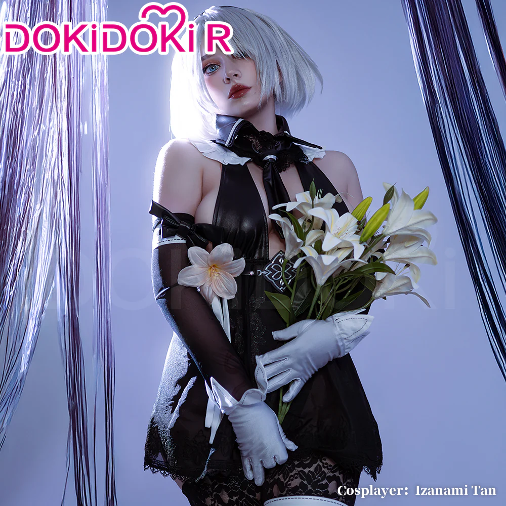 【Ready For Ship】【Last Batch】【Size S-2XL】DokiDoki-R Game Cosplay Costume Black Sexy Summer - Image 4
