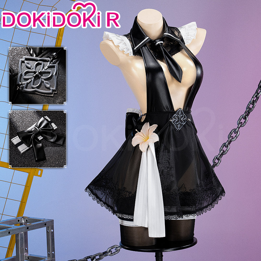【Ready For Ship】【Last Batch】【Size S-2XL】DokiDoki-R Game Cosplay Costume Black Sexy Summer - Image 6