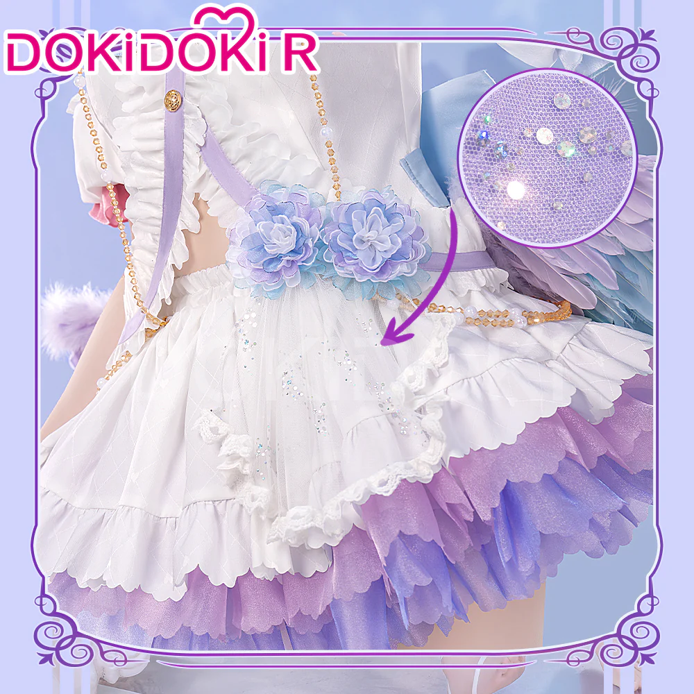 【Size S-XL】DokiDoki-R Anime LoveLive! School Idol Project Cosplay Lovelive Yazawa Nico Costume White Day - Image 3