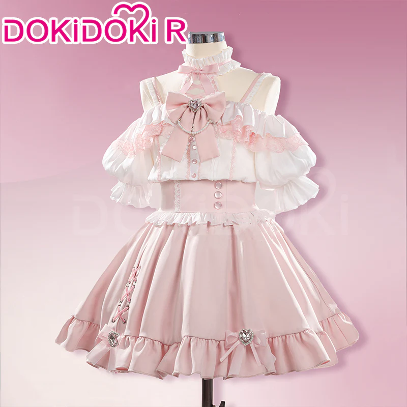 【IN STOCK】DokiDoki-R Anime Aikatsu! Idol Activity Cosplay Hoshimiya Ichigo Cosplay Doujin Jirai Kei - Image 3