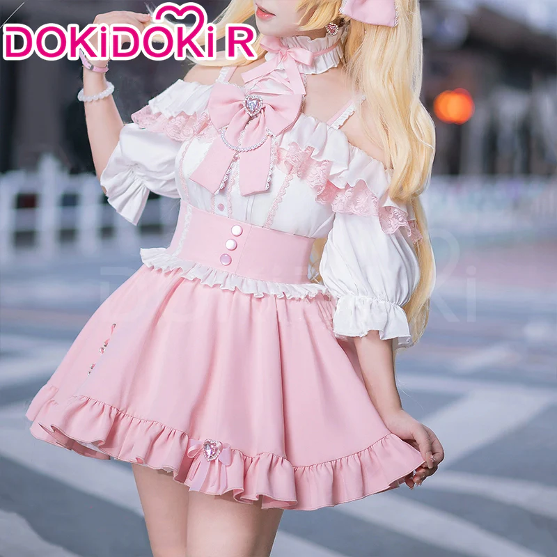 【IN STOCK】DokiDoki-R Anime Aikatsu! Idol Activity Cosplay Hoshimiya Ichigo Cosplay Doujin Jirai Kei - Image 4