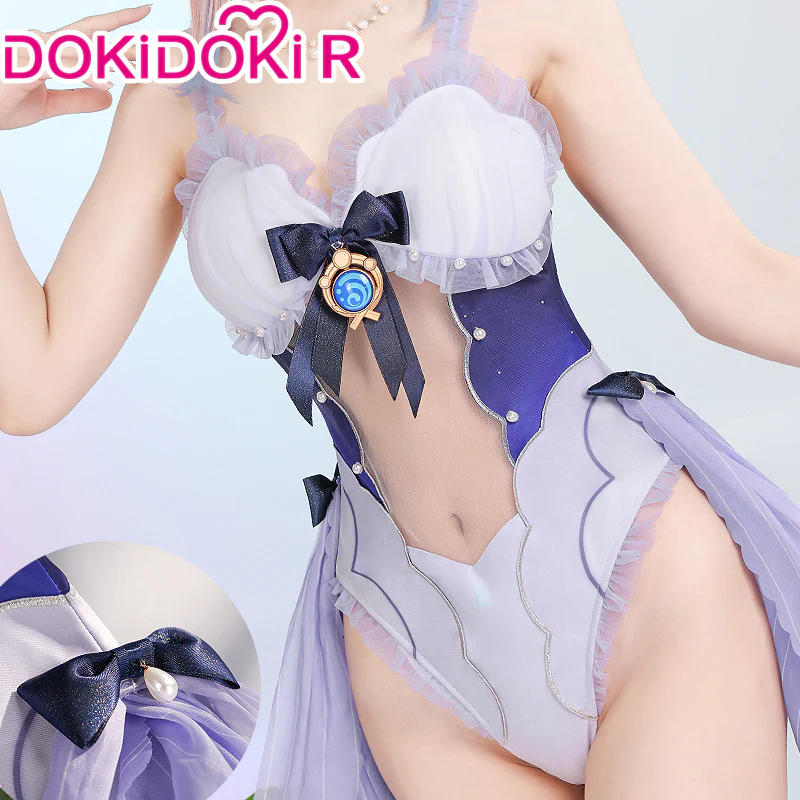 【Ready For Ship】DokiDoki-R Game Genshin Impact Sangonomiya Kokomi Cosplay Costume Swimsuit Cute - Image 3