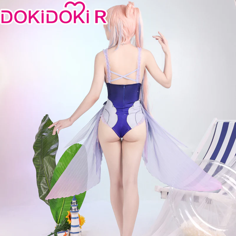 【Ready For Ship】DokiDoki-R Game Genshin Impact Sangonomiya Kokomi Cosplay Costume Swimsuit Cute - Image 4