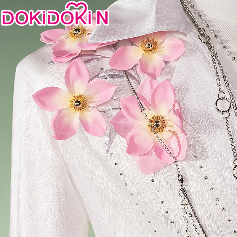【In Stock】【Size M-3XL】 DokiDoki-N Game Love And Deepspace Cosplay Sylus / Xavier / Zayne / Rafayel / Caleb Costume Spring and Flowers Tops Only - Image 10