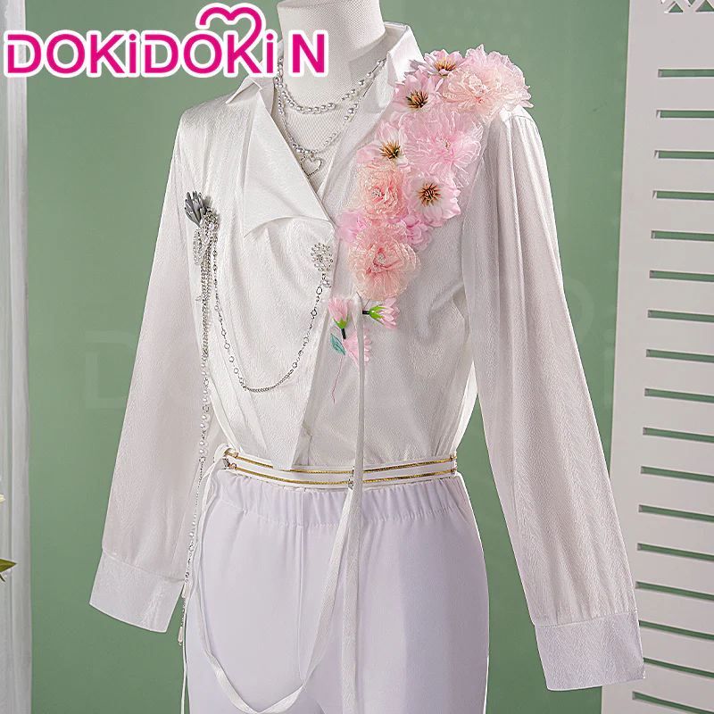 【In Stock】【Size M-3XL】 DokiDoki-N Game Love And Deepspace Cosplay Sylus / Xavier / Zayne / Rafayel / Caleb Costume Spring and Flowers Tops Only - Image 12