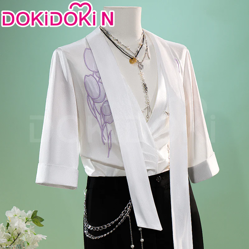 【In Stock】【Size M-3XL】 DokiDoki-N Game Love And Deepspace Cosplay Sylus / Xavier / Zayne / Rafayel / Caleb Costume Spring and Flowers Tops Only - Image 18
