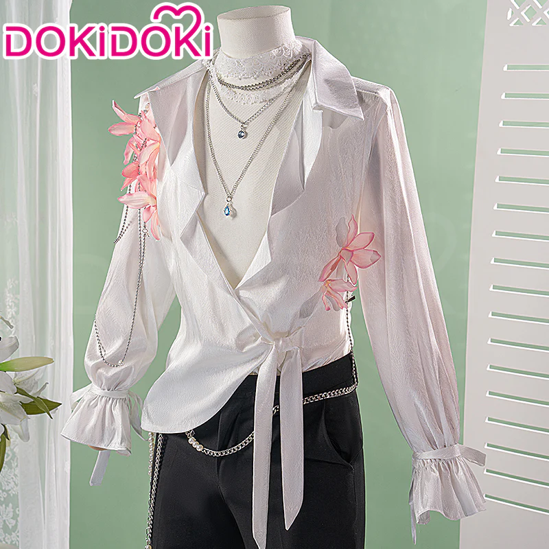 【In Stock】【Size M-3XL】 DokiDoki-N Game Love And Deepspace Cosplay Sylus / Xavier / Zayne / Rafayel / Caleb Costume Spring and Flowers Tops Only - Image 2