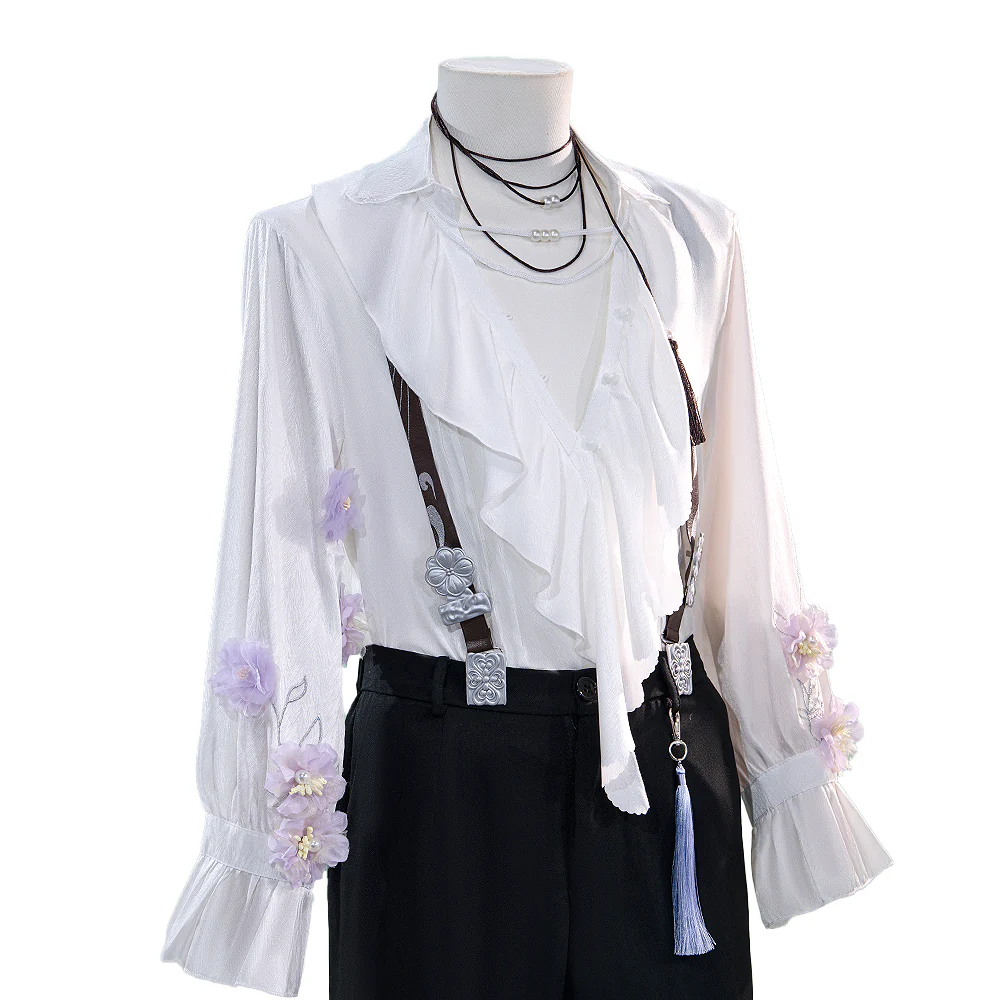 【In Stock】【Size M-3XL】 DokiDoki-N Game Love And Deepspace Cosplay Sylus / Xavier / Zayne / Rafayel / Caleb Costume Spring and Flowers Tops Only - Image 22