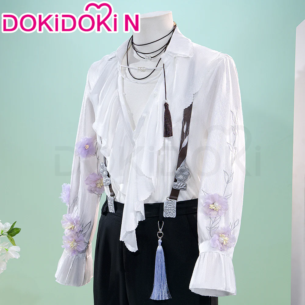 【In Stock】【Size M-3XL】 DokiDoki-N Game Love And Deepspace Cosplay Sylus / Xavier / Zayne / Rafayel / Caleb Costume Spring and Flowers Tops Only - Image 23