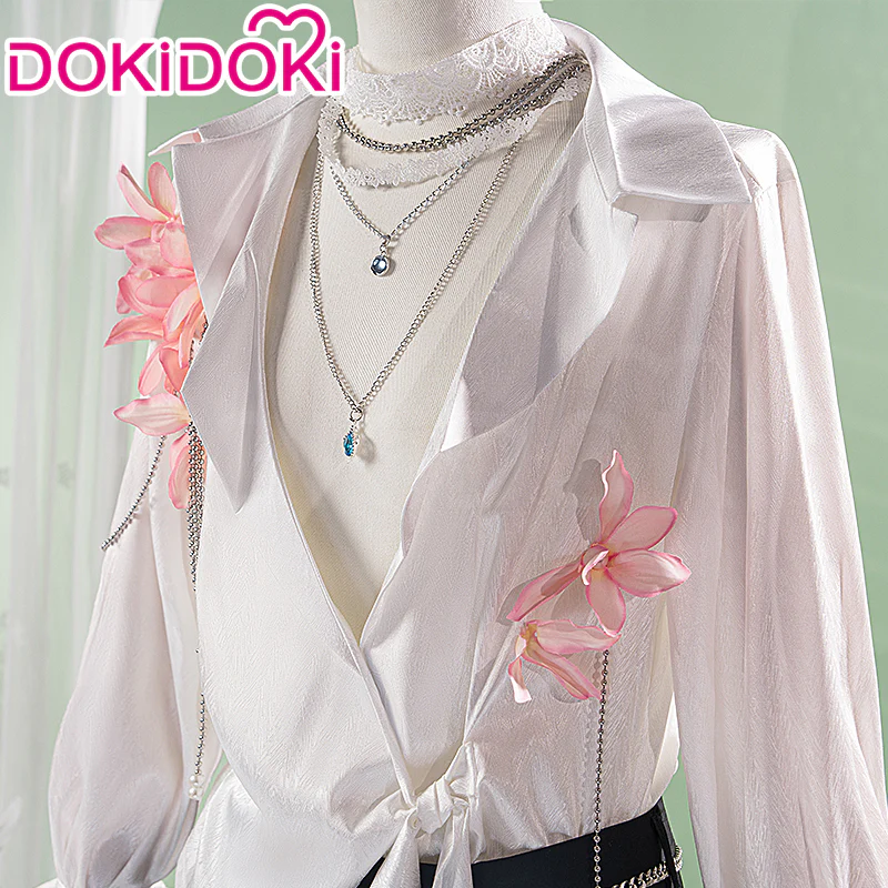 【In Stock】【Size M-3XL】 DokiDoki-N Game Love And Deepspace Cosplay Sylus / Xavier / Zayne / Rafayel / Caleb Costume Spring and Flowers Tops Only - Image 5
