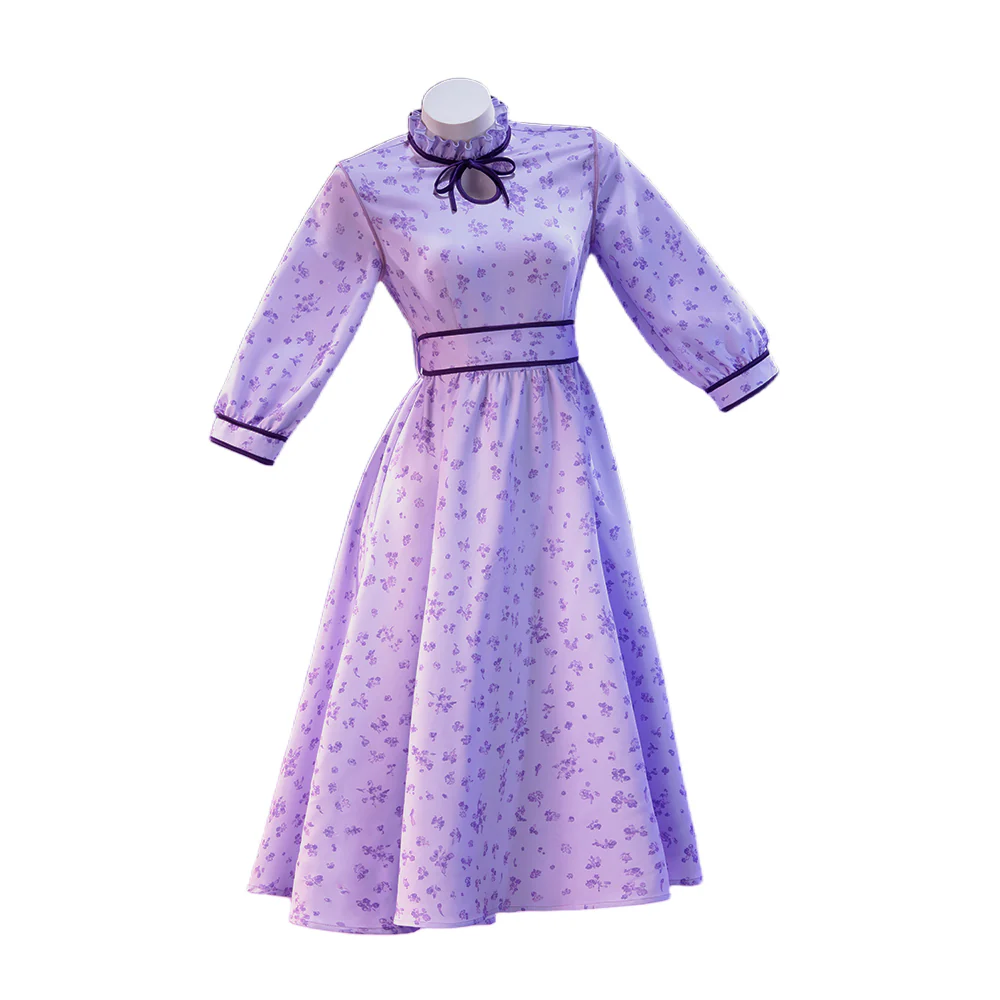 【Size XS-3XL】DokiDoki-N Anime Season 2 Cosplay Costume Purple Dress Casual Wear - Image 5