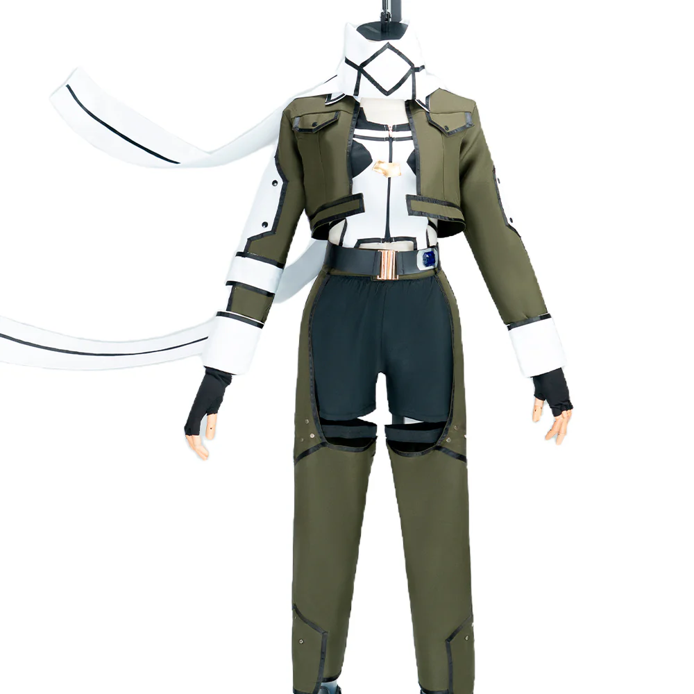 【Size S-2XL】DokiDoki-N Anime Sword Art Online Cosplay Asada Shino Costume SAO Sinon - Image 5
