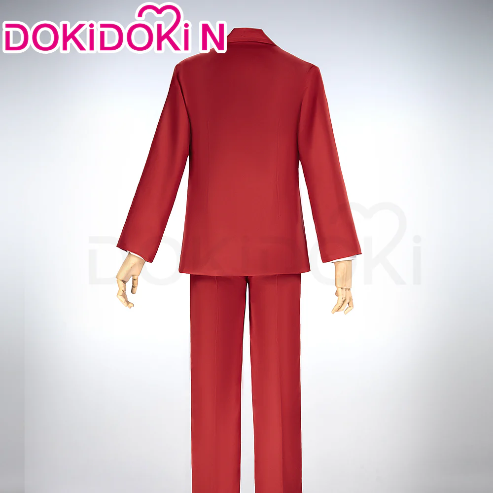 【Size S-2XL】DokiDoki-N Game Ace Attorney Cosplay Miles Edgeworth Costume - Image 3