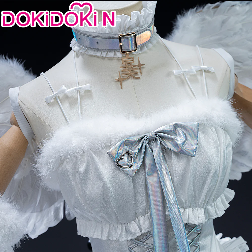【Size S-2XL】DokiDoki-N Game NEEDY GIRL OVERDOSE Cosplay KAngel Cospaly Costume Angel Suit Cute With Wings - Image 3