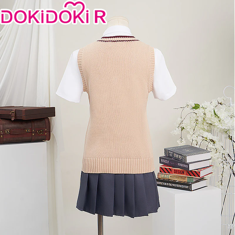 【Size S-2XL】DokiDoki-R Anime A Certain Scientific Railgun Cosplay Misaka Mikoto Costume - Image 3