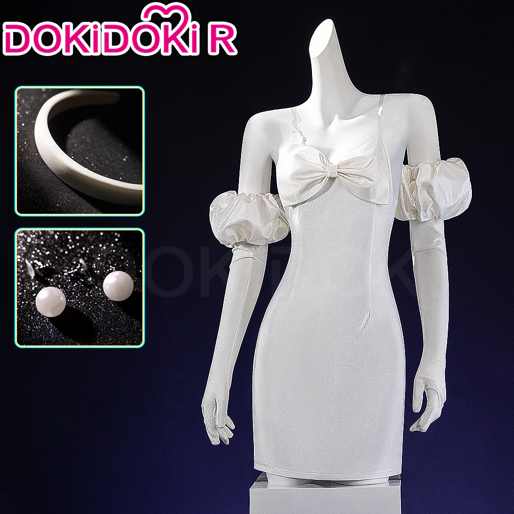 【Ready For Ship】【Size XS-2XL】DokiDoki-R Anime Cosplay Female White Costume Dress