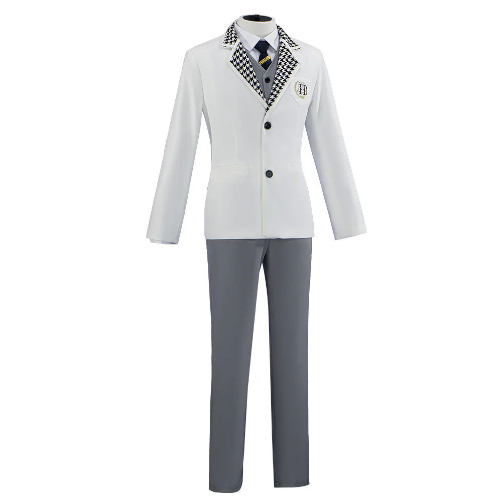 【In Stock】【Size S-2XL】DokiDoki-R Anime  Cosplay  Costume White Suit - Image 6