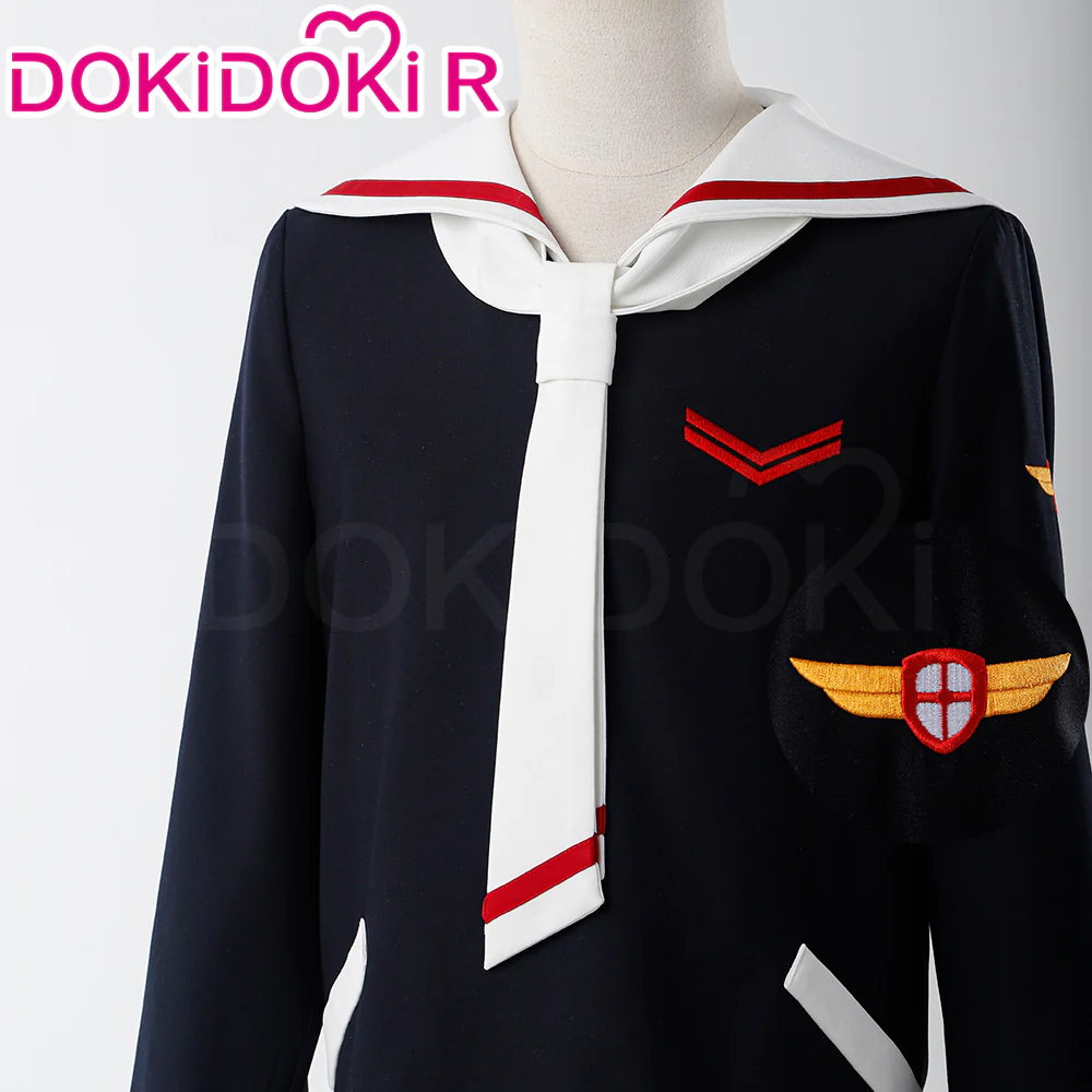 【Size S-2XL】DokiDoki-R Anime Card Captor Sakura Cosplay Ri Syaoran Costume Cardcaptor Sakura School Uniform Suit - Image 3