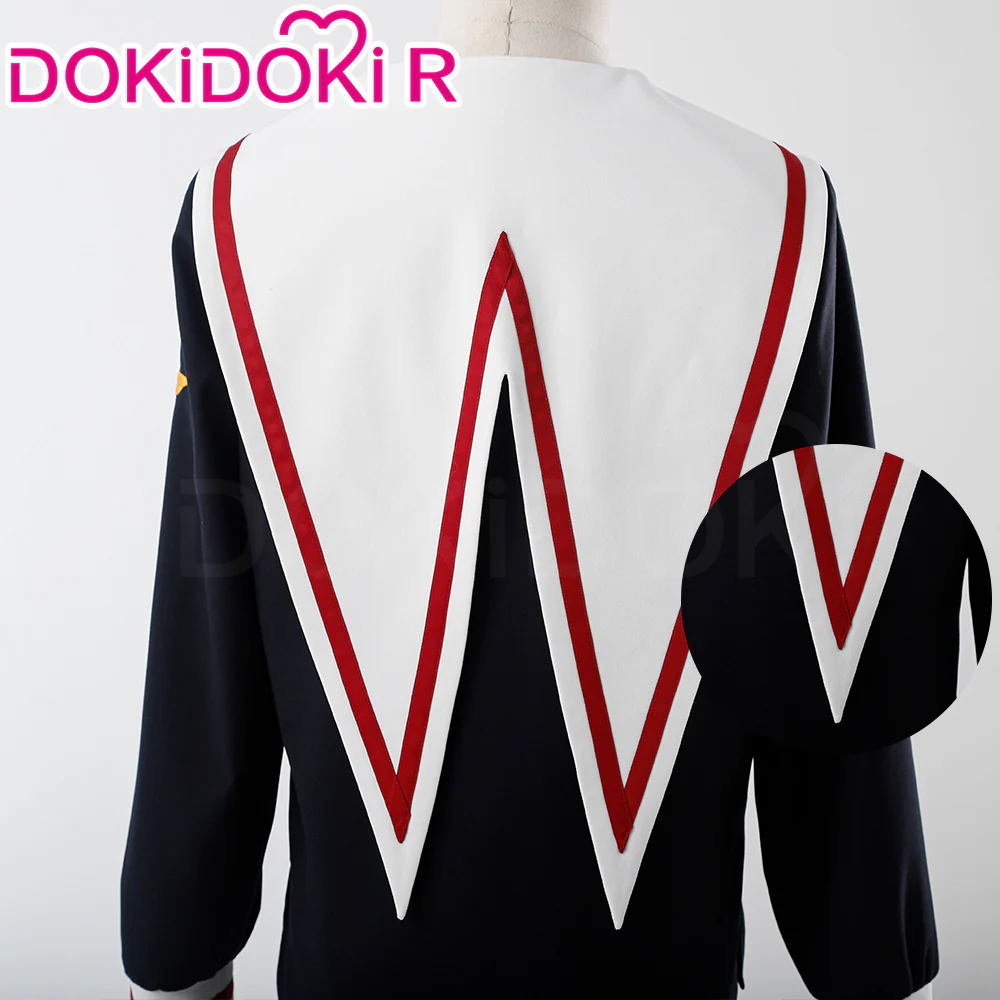 【Size S-2XL】DokiDoki-R Anime Card Captor Sakura Cosplay Ri Syaoran Costume Cardcaptor Sakura School Uniform Suit - Image 4