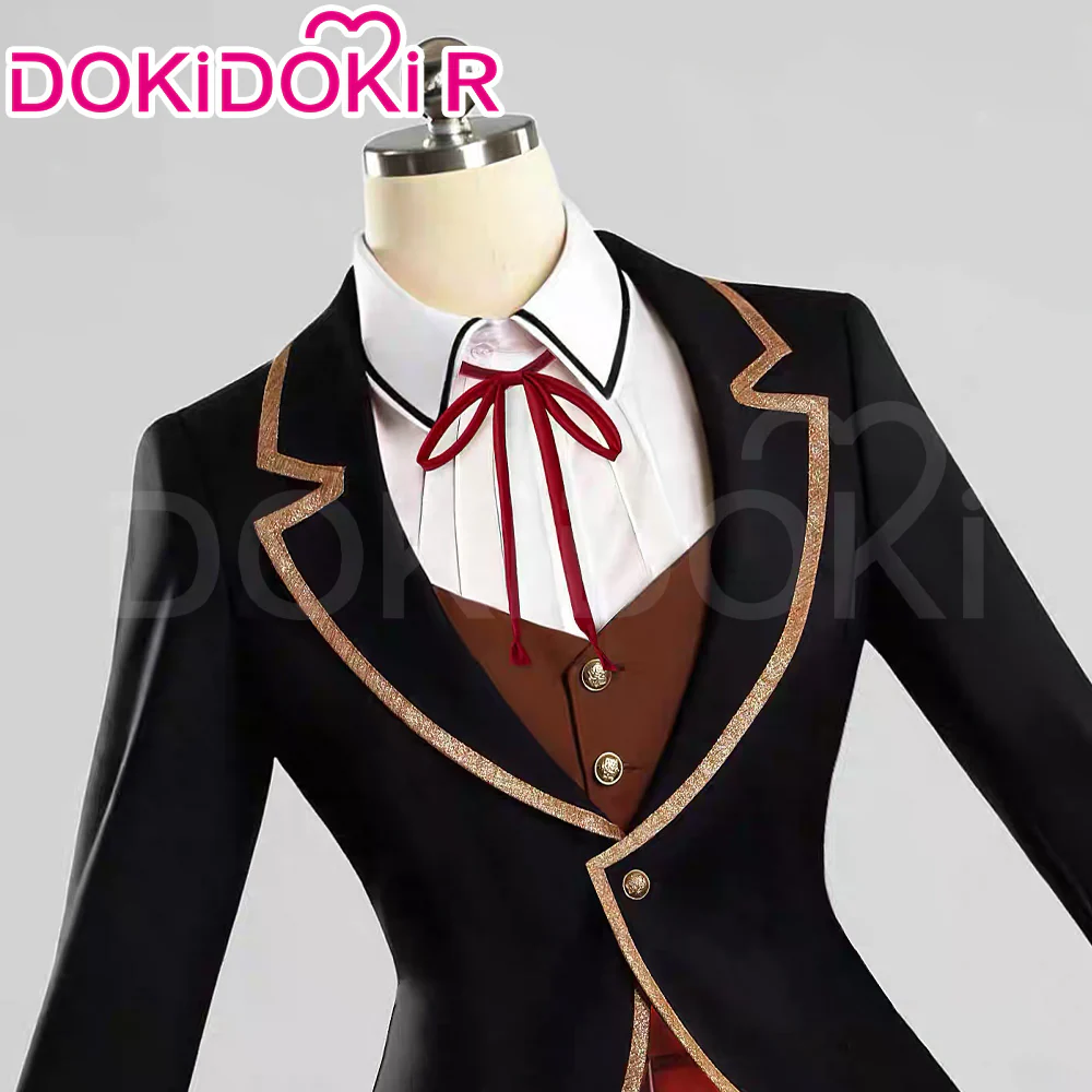 【Size S-2XL】DokiDoki-R Anime Cosplay Black Red Dress Female Uniform Suit JK - Image 2