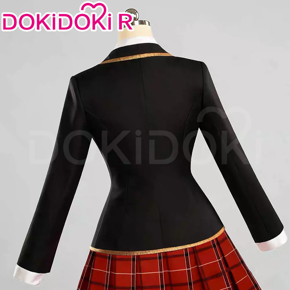 【Size S-2XL】DokiDoki-R Anime Cosplay Black Red Dress Female Uniform Suit JK - Image 3