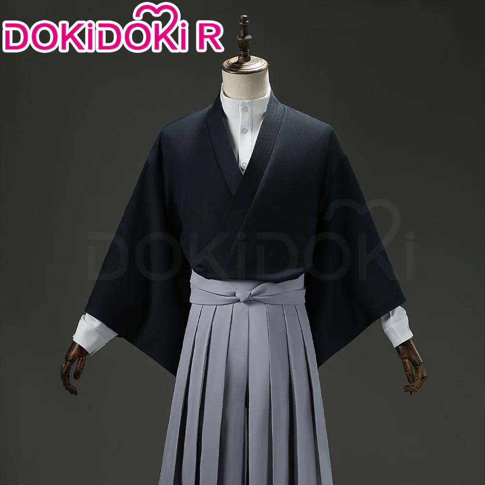 【Size S-2XL】Dokidoki-R Anime Cosplay Black White Costume Japanese Kimono - Image 4