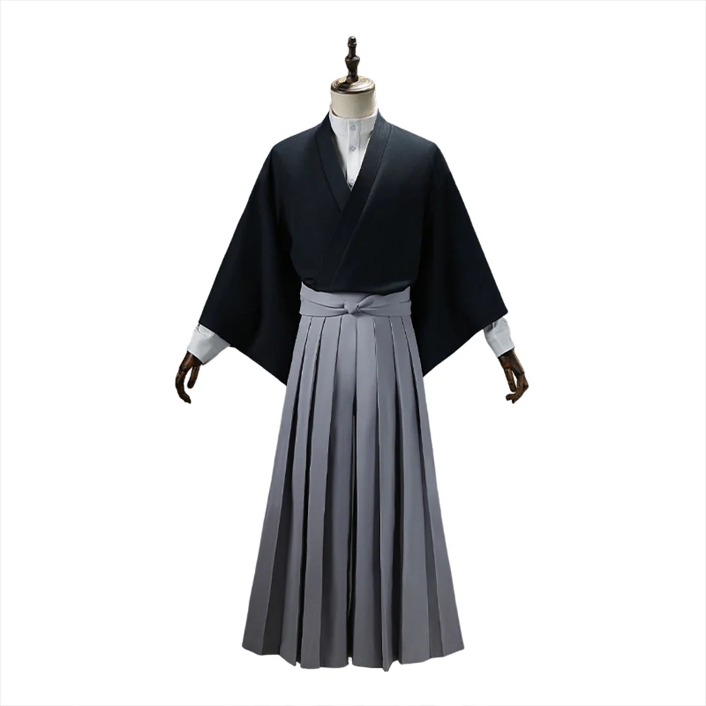 【Size S-2XL】Dokidoki-R Anime Cosplay Black White Costume Japanese Kimono - Image 5
