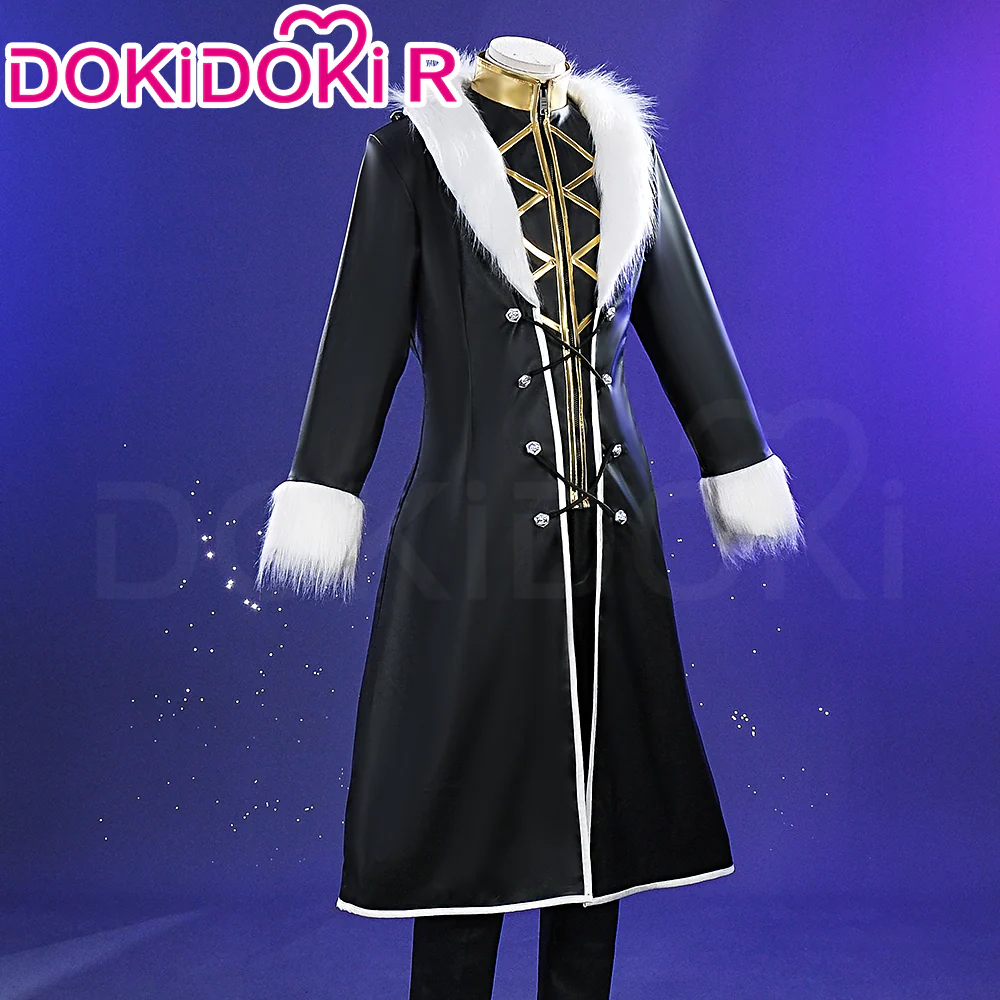 【Size S-2XL】DokiDoki-R Anime Cosplay Costume Black Plush Jacket - Image 2