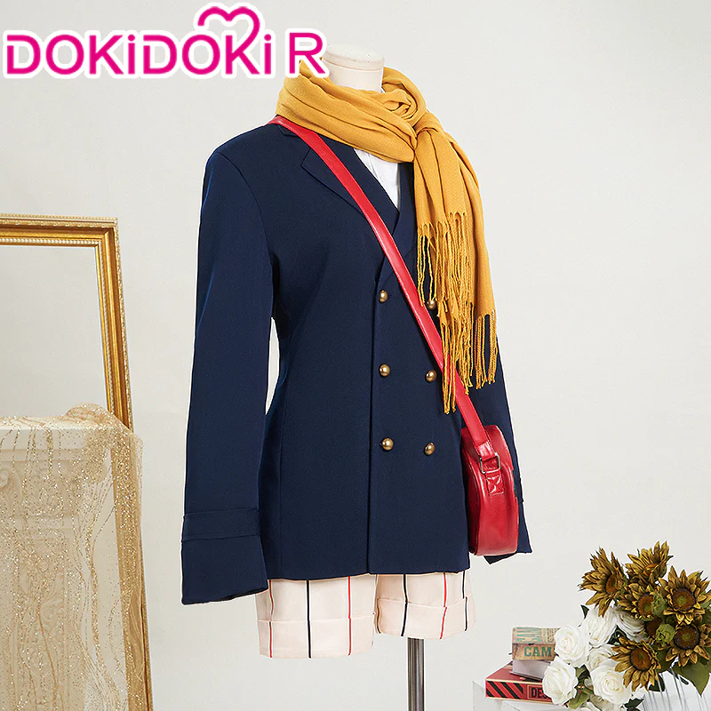 【Size S-2XL】DokiDoki-R Anime Cosplay Costume Blue Suit - Image 3