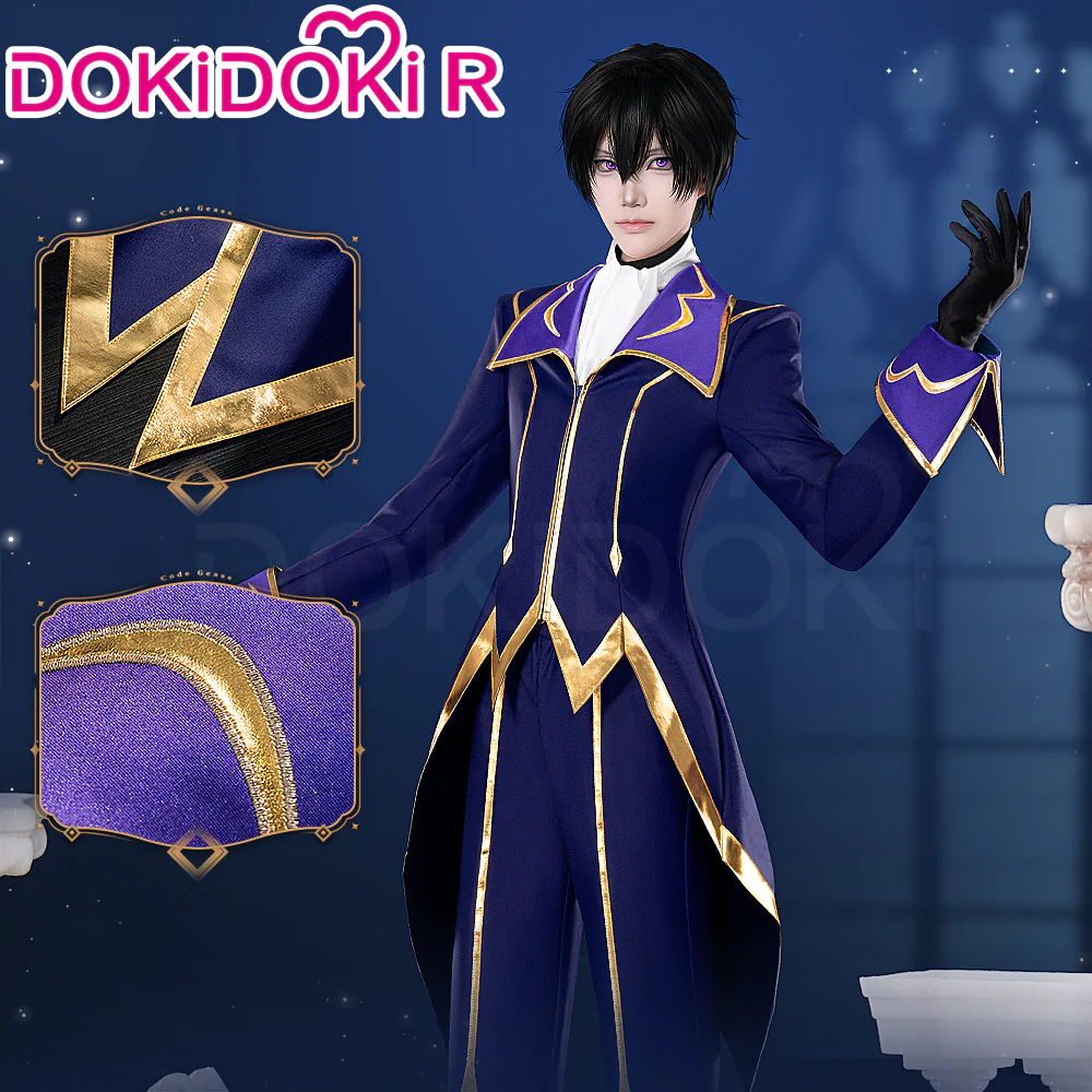 【In Stock】【Size S-2XL】DokiDoki-R Anime Cosplay Costume Knight of the Round Purple Red Suit - Image 2