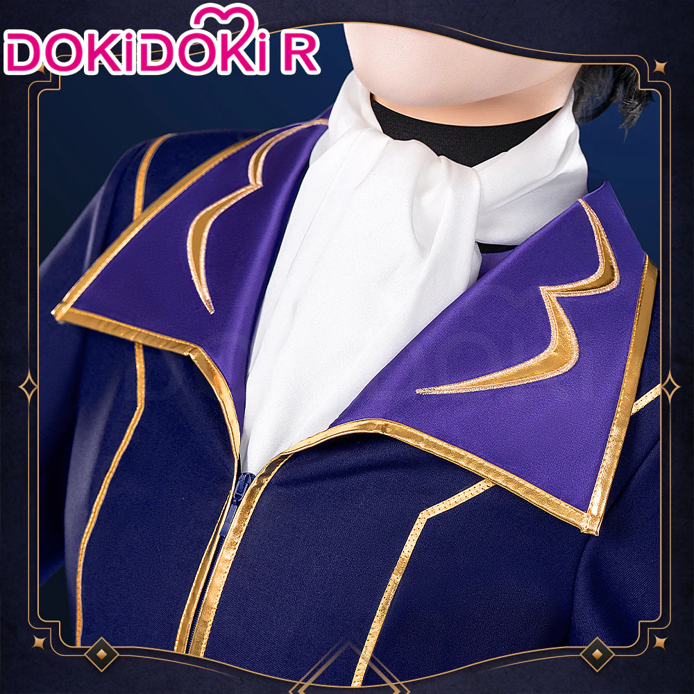 【In Stock】【Size S-2XL】DokiDoki-R Anime Cosplay Costume Knight of the Round Purple Red Suit - Image 5