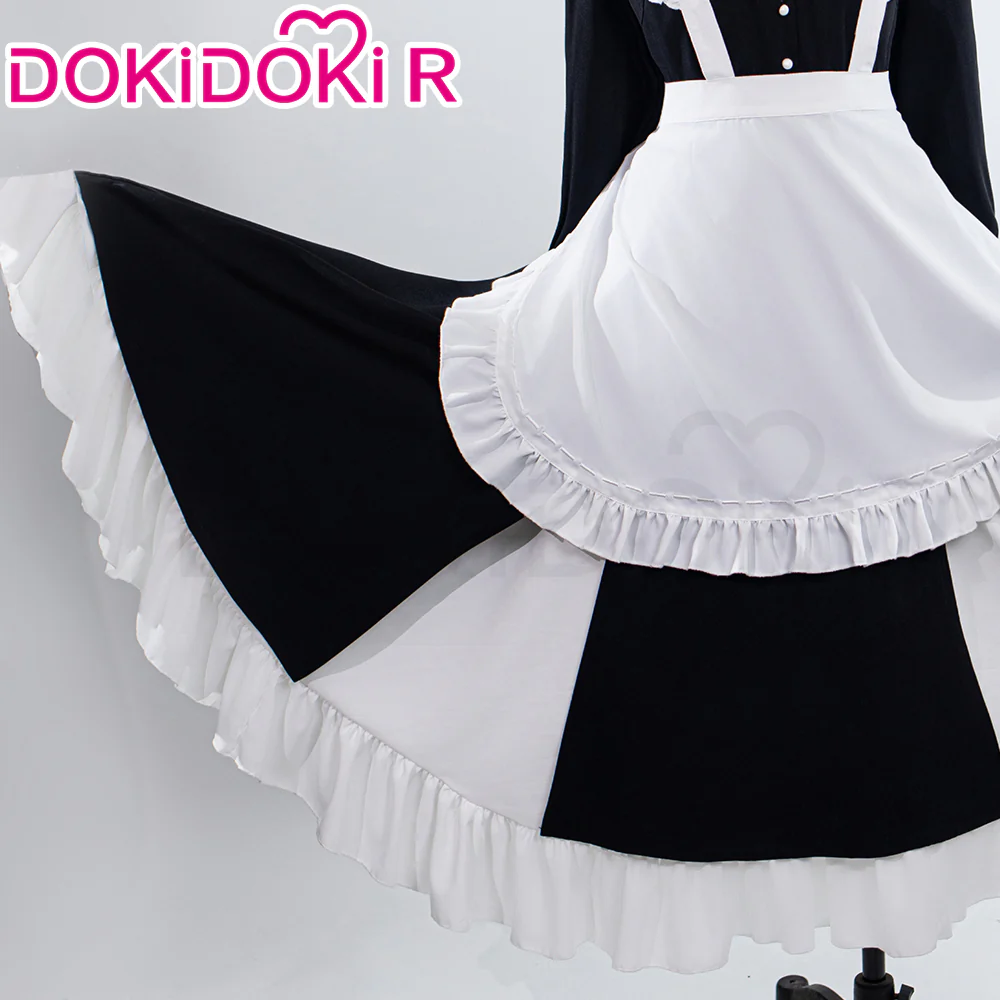 【Size S-2XL】DokiDoki-R Anime Cosplay Costume Maid Dress - Image 3