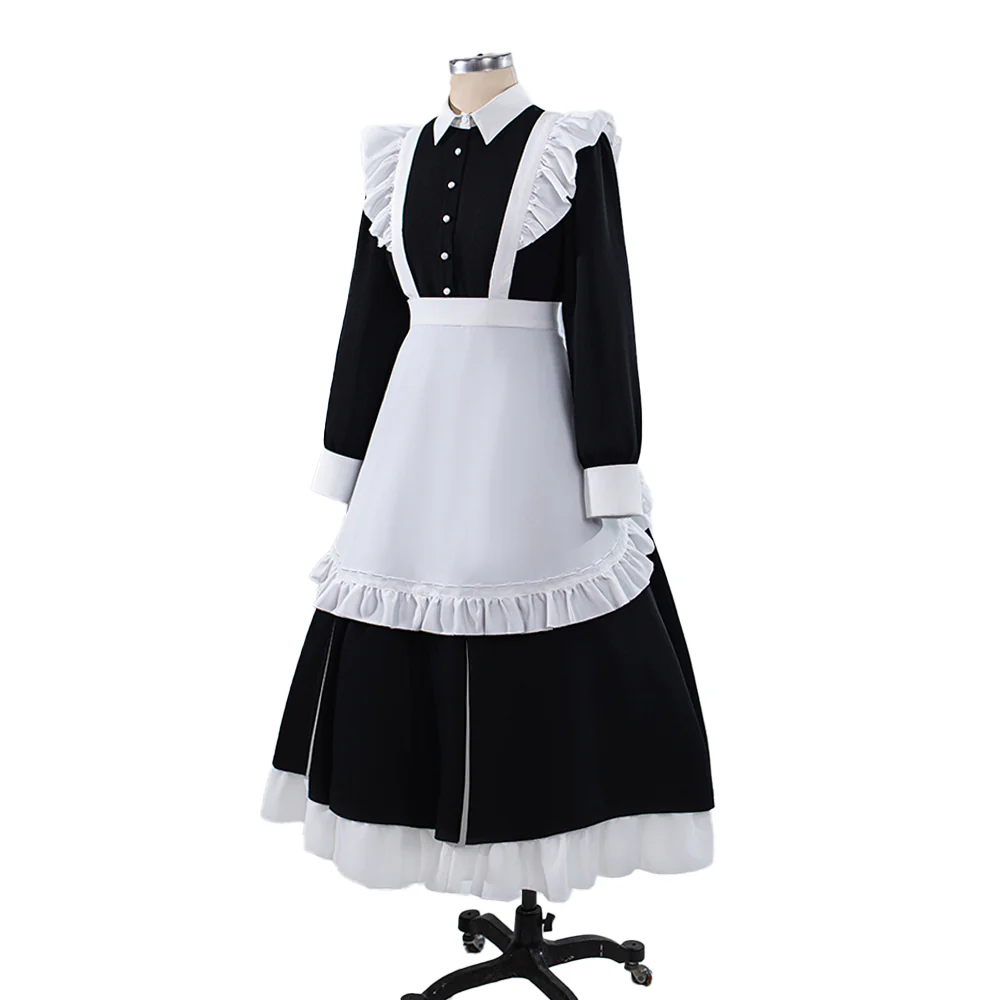 【Size S-2XL】DokiDoki-R Anime Cosplay Costume Maid Dress - Image 5