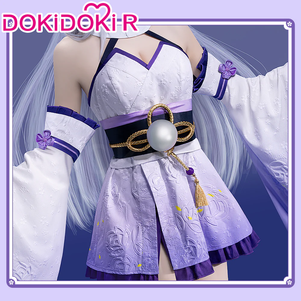 【Size S-2XL】DokiDoki-R Anime Cosplay Costume Purple Battle Suit - Image 4