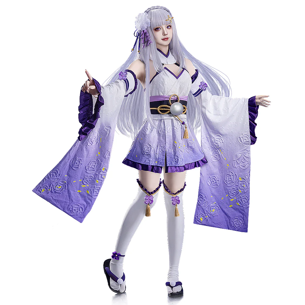 【Size S-2XL】DokiDoki-R Anime Cosplay Costume Purple Battle Suit - Image 6