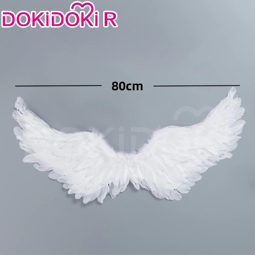 【Partially Ready For Ship】【Size S-2XL】DokiDoki-R Anime Cosplay Costume White Angel Dress Pink Heart - Image 6