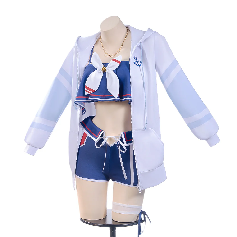 【Size S-2XL】DokiDoki-R Anime Game Cosplay Costume Summer Outfit Cute - Image 5