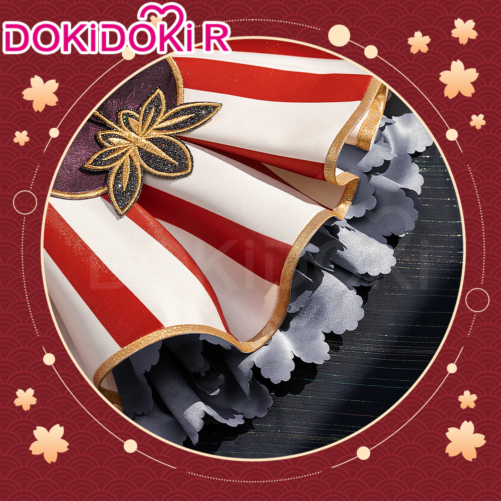【Size S-2XL】DokiDoki-R Anime LoveLive! Sunshine!! Aqours Cosplay Lovelive Ruby Kurosawa Autumn Costume / Red White Fan Awakened Autumn Leaves - Image 4