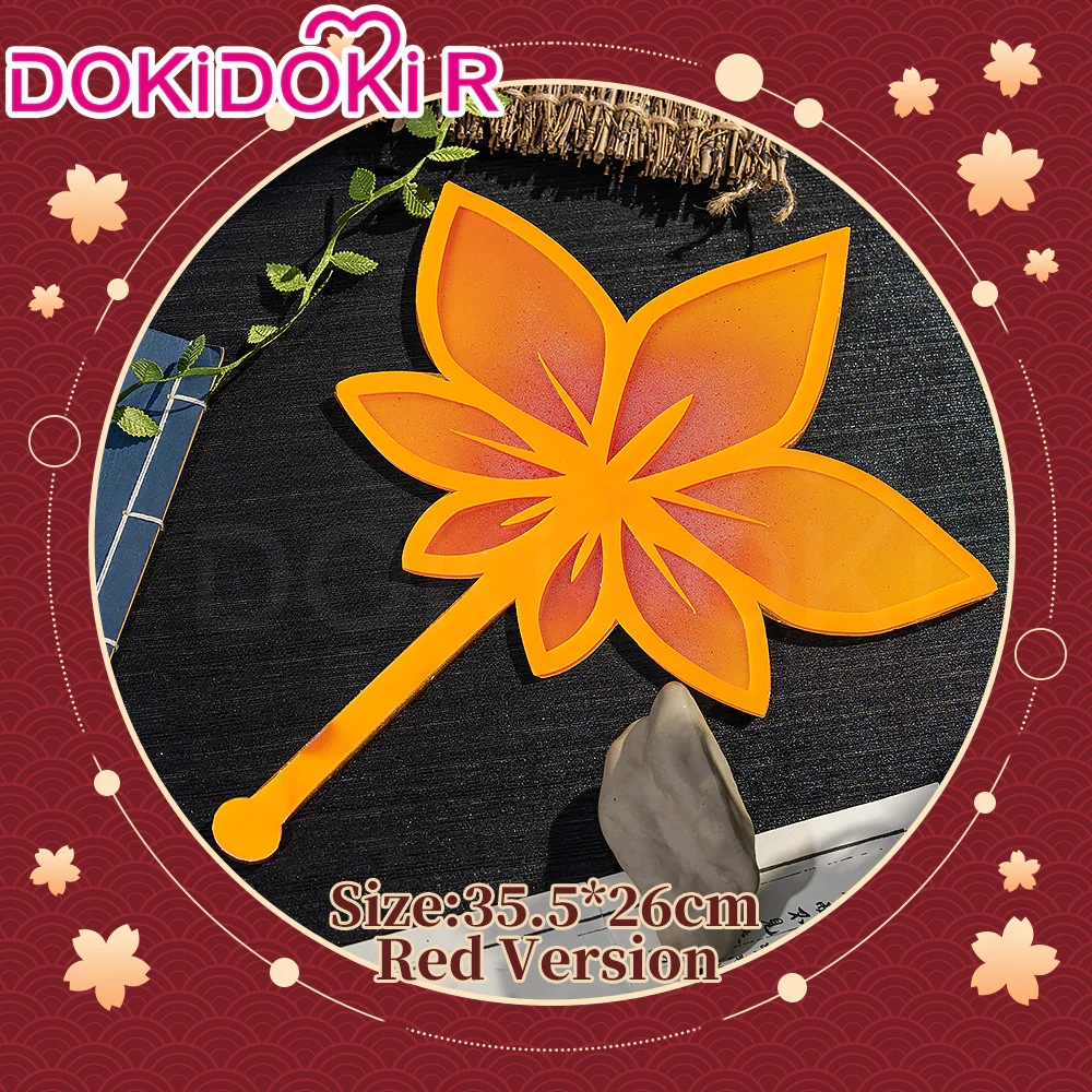 【Size S-2XL】DokiDoki-R Anime LoveLive! Sunshine!! Aqours Cosplay Lovelive Ruby Kurosawa Autumn Costume / Red White Fan Awakened Autumn Leaves - Image 7