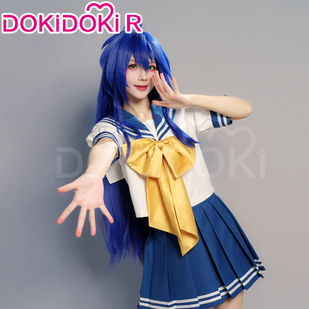【Partially Ready For Ship】【Size S-2XL】Dokidoki-R Anime Manga Lucky Star Cosplay Izumi Konata Costume IzumiKonata